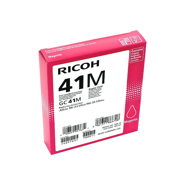 RICOH GC-41M gel cartridge magenta high capacity 2.200 pagin