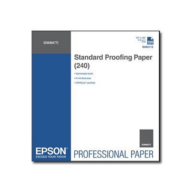 EPSON S045115 Standard proofing paper inktjet 240g/m2 A3+ 10