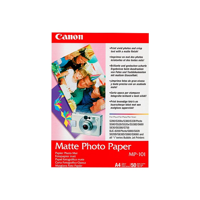 CANON MP-101 matte photo paper 170g/m2 A4 50 sheets 1-pack