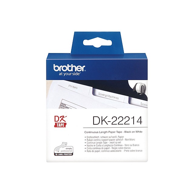 BROTHER P-Touch DK-22214  continue length paper 12mm x 30.48