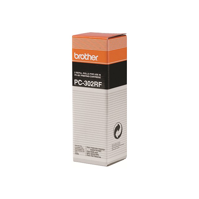 BROTHER PC-302RF donorrol zwart 235 pagina s refill 2-pack