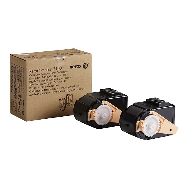 XEROX 7100 toner cyaan standard capacity 2x4.500 pagina s 2-