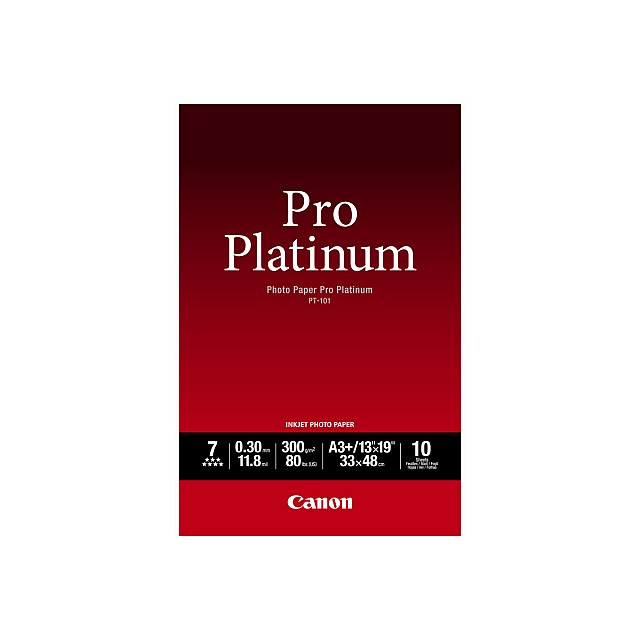 CANON PT-101 pro platinum photo paper 300g/m2 A3+ 10 sheets