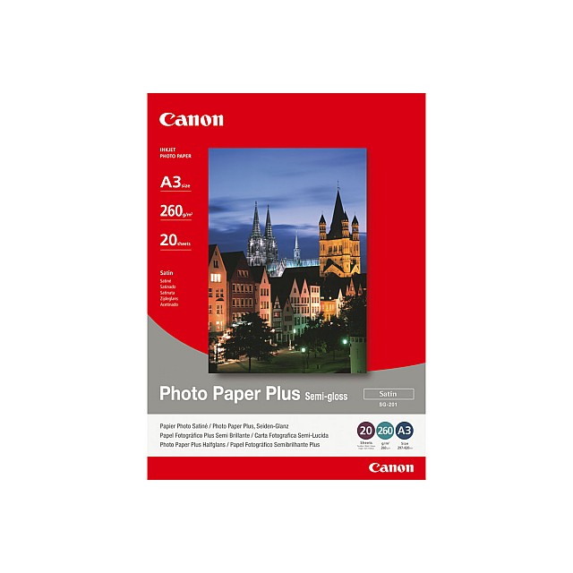 CANON SG-201 semi glossy photo paper inktjet 260g/m2 A3 20 s