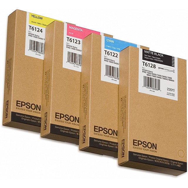 EPSON T6128 inktcartridge matzwart standard capacity 220ml 1