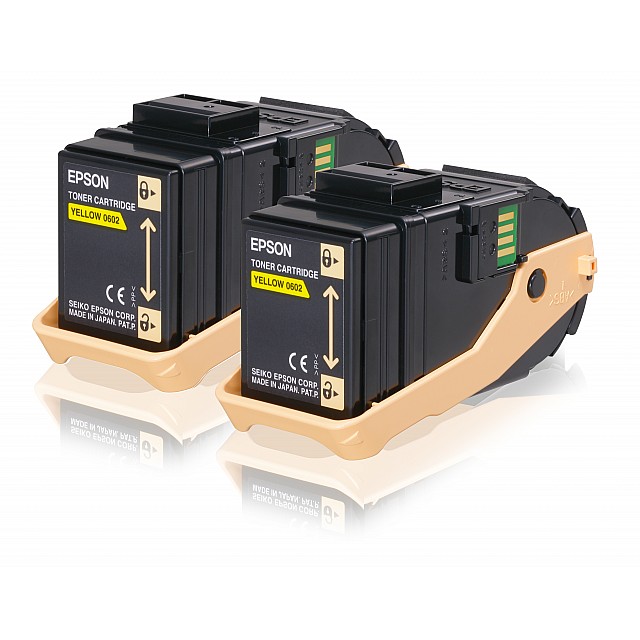 EPSON AL-C9300N tonercartridge geel standard capacity 2 x 7.