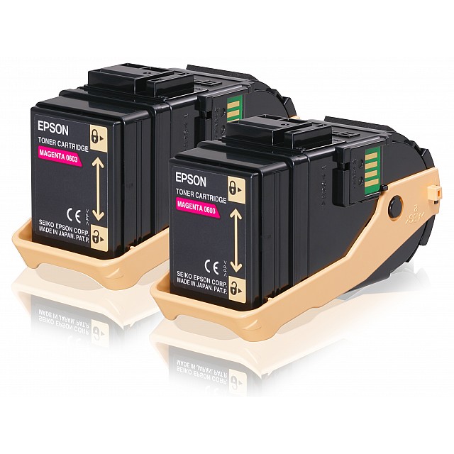 EPSON AL-C9300N tonercartridge magenta standard capacity 2 x