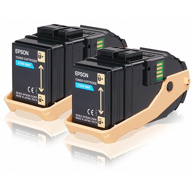 EPSON AL-C9300N tonercartridge cyaan standard capacity 2 x 7