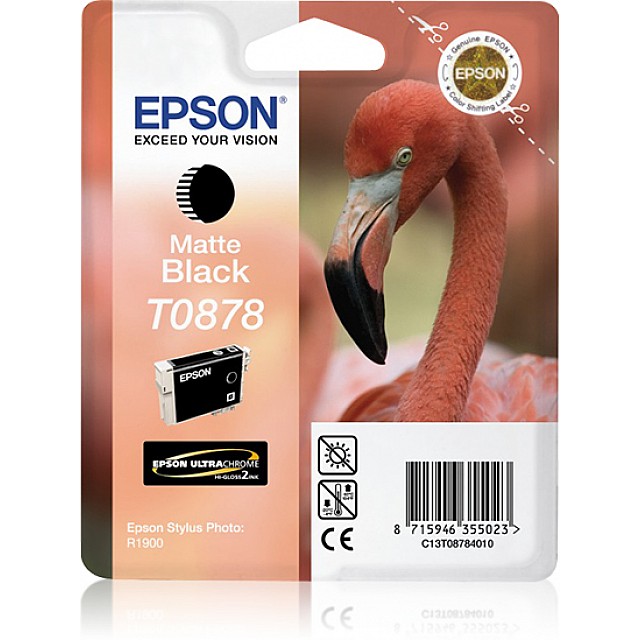 EPSON T0878 inktcartridge matzwart standard capacity 11.4ml