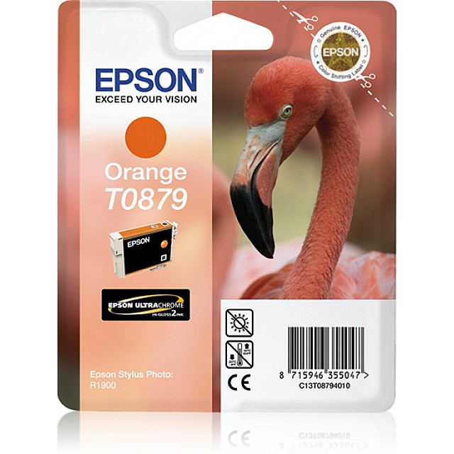 EPSON T0879 inktcartridge oranje standard capacity 11.4ml 1-