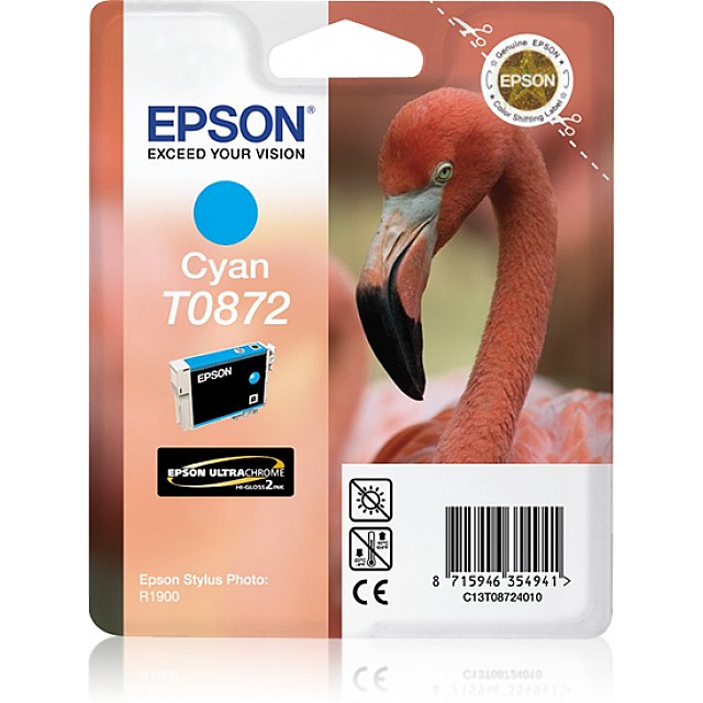 EPSON T0872 inktcartridge cyaan standard capacity 11.4ml 1-p
