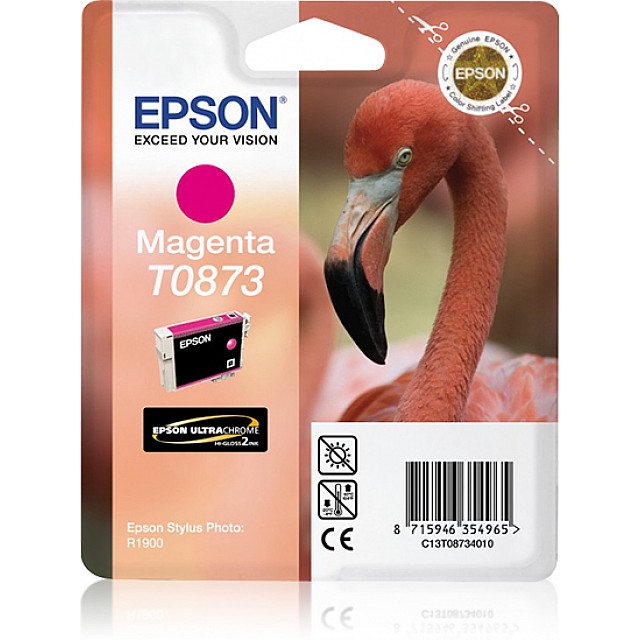 EPSON T0873 inktcartridge magenta standard capacity 11.4ml 1