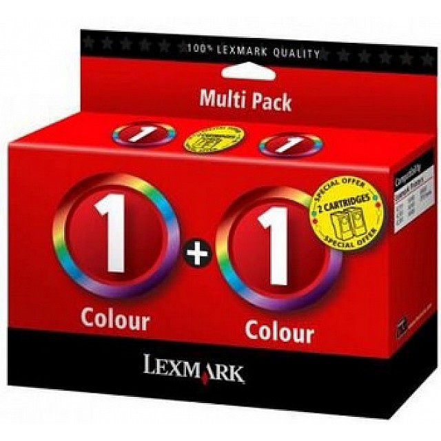 LEXMARK 1 inktcartridge kleur standard capacity 2 x 200 pagi