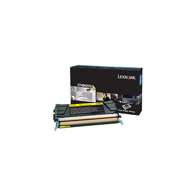 LEXMARK X748 tonercartridge geel high capacity 10.000 pagina