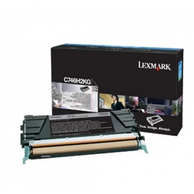 LEXMARK C746,C748 tonercartridge zwart standard capacity 12.