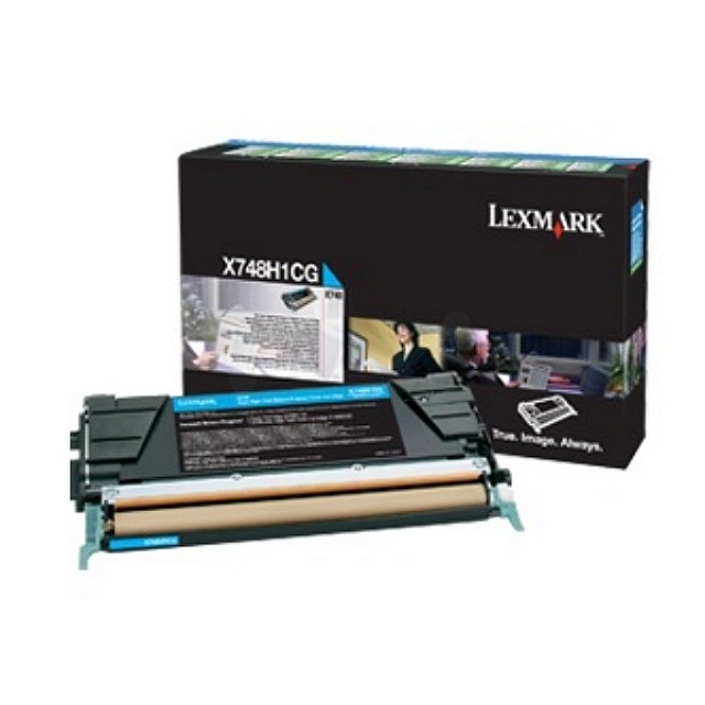 LEXMARK X748 tonercartridge cyaan standard capacity 10.000 p