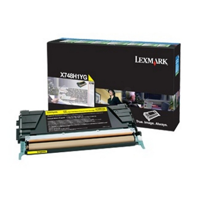 LEXMARK X748 tonercartridge geel standard capacity 10.000 pa