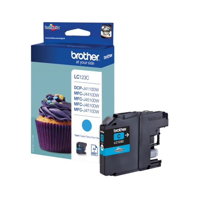 BROTHER LC-123 inktcartridge cyaan standard capacity 600 pag