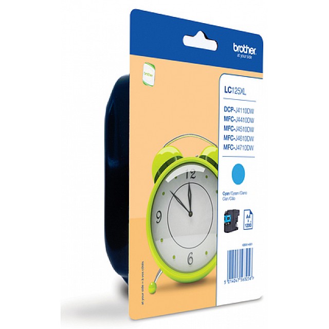 BROTHER LC-125XL inktcartridge cyaan high capacity 1.200 pag