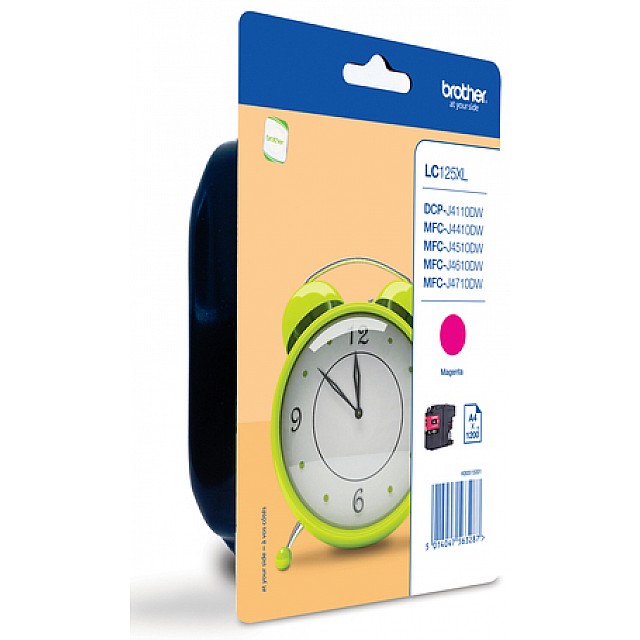 BROTHER LC-125XL inktcartridge magenta high capacity 1.200 p