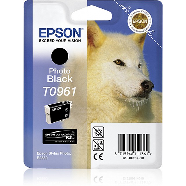 EPSON T0961 fotocartridge zwart standard capacity 11.4ml 1-p