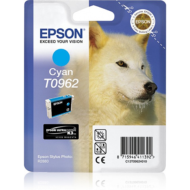 EPSON T0962 inktcartridge cyaan standard capacity 11.4ml 1-p
