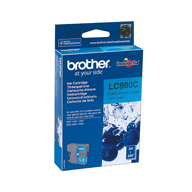 BROTHER LC-980 inktcartridge cyaan standard capacity 5.5ml 2