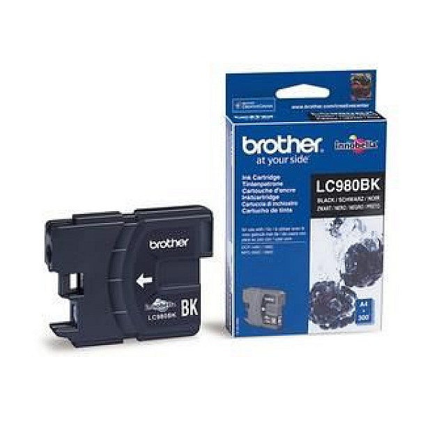 BROTHER LC-980 inktcartridge zwart standard capacity 6ml 300