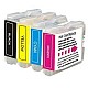 BROTHER LC-121 inktcartridge zwart en drie kleuren 1-pack bl