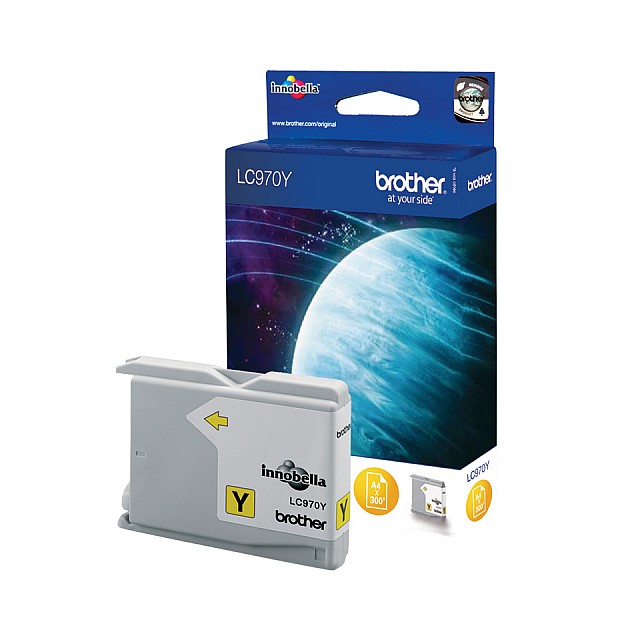 BROTHER LC-970 inktcartridge geel standard capacity 300 pagi