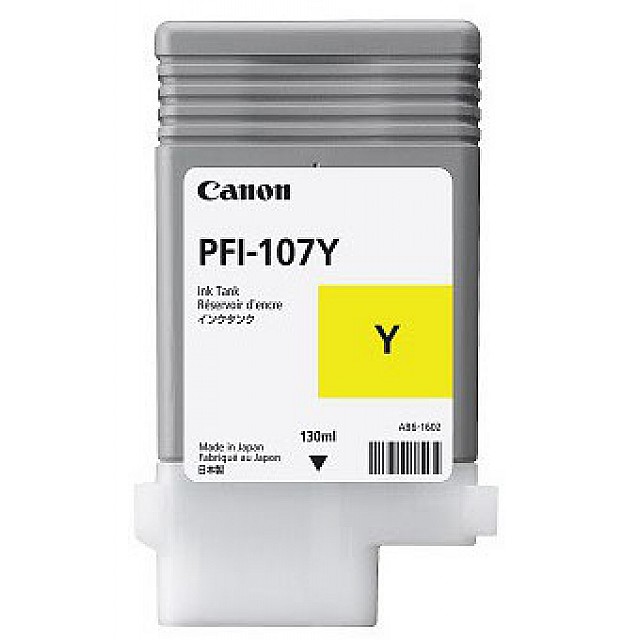 CANON PFI-107Y inktcartridge geel standard capacity 130ml 1-