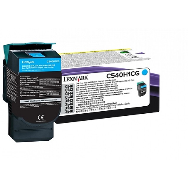 LEXMARK C540 C543 C544 X543 X544 tonercartridge cyaan high c