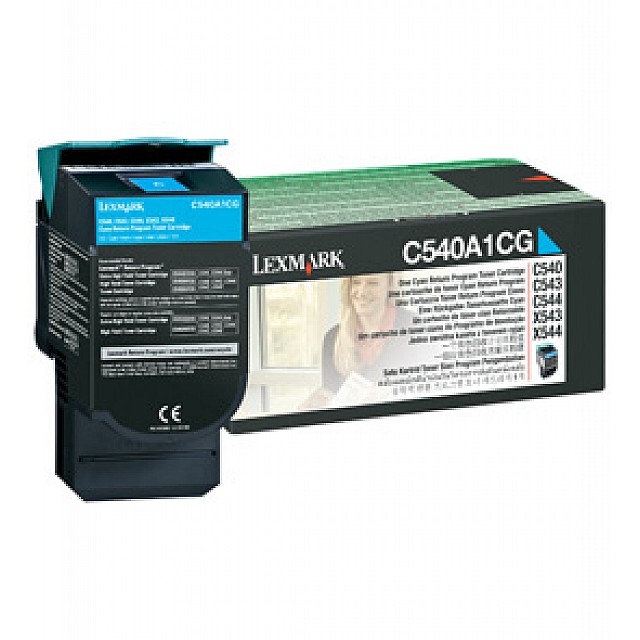 LEXMARK C540, C543, C544, X543, X544 tonercartridge cyaan st