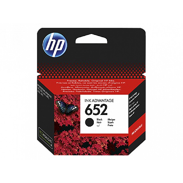 HP 652 original Ink cartridge F6V25AE BHK Black