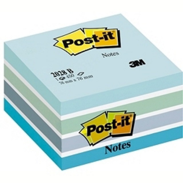 POST-IT NOTES 76X76 PASTEL Multii BLAUW 1x450vel