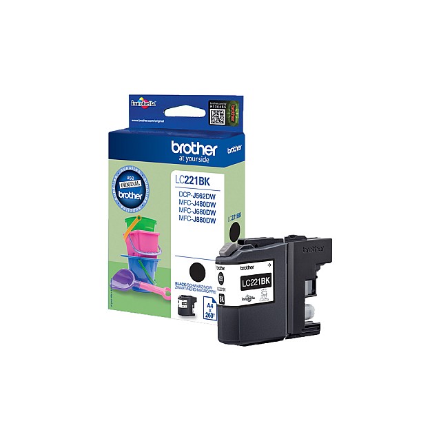 BROTHER LC221BK ink black 300 pages