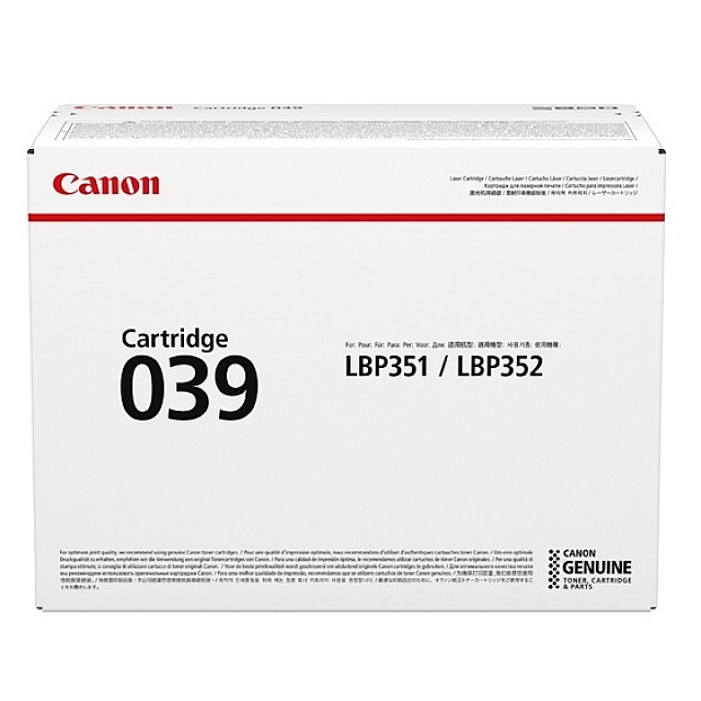 CANON toner CRG 039 standard capacity yield 11.000