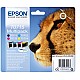 EPSON T0715 inktcartridge zwart en drie kleuren standard cap