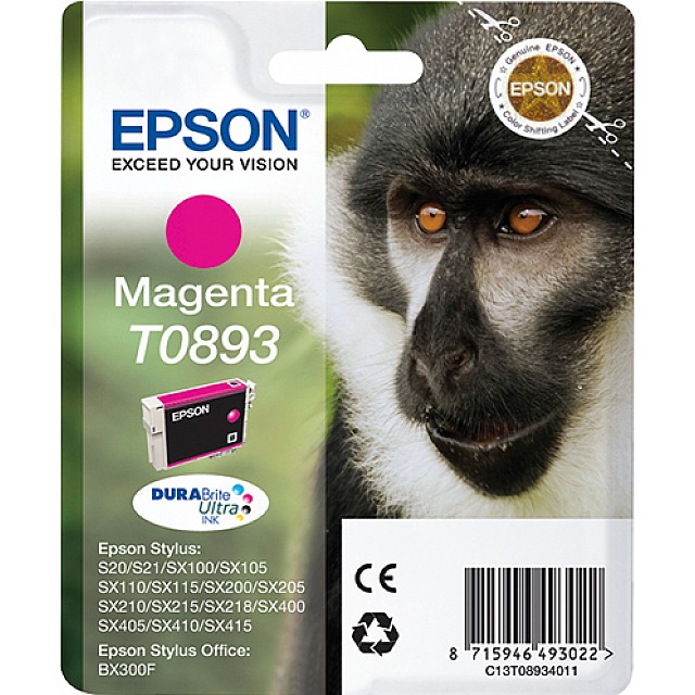 EPSON T0893 inktcartridge magenta low capacity 3.5ml 1-pack