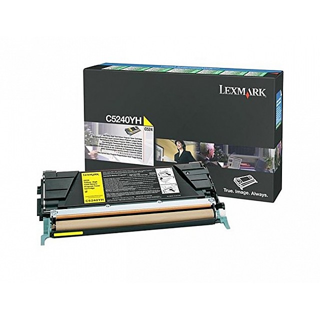 LEXMARK C524, C532, C534 tonercartridge geel high capacity 5