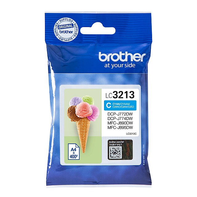 BROTHER LC3213C High capacity 400-page cyan ink cartridge