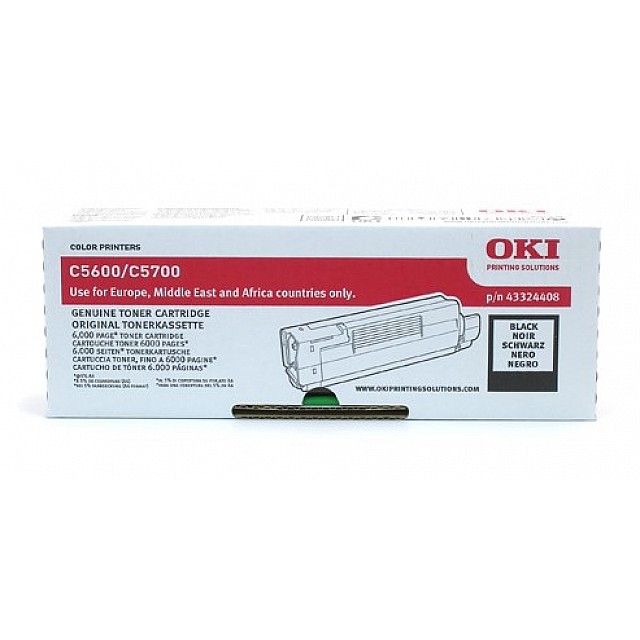 OKI C5600, C5700 tonercartridge zwart standard capacity 6.00