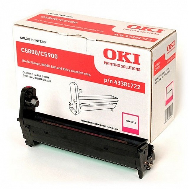 OKI C5800, C5900, C5550MFP drum magenta standard capacity 20