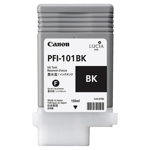 CANON PFI-101BK inktcartridge zwart standard capacity 130ml