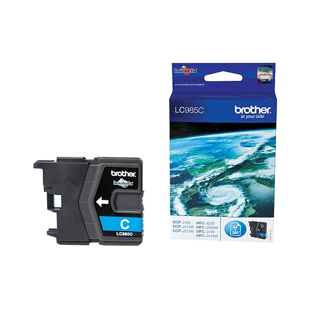 BROTHER LC-985 inktcartridge cyaan standard capacity 260 pag