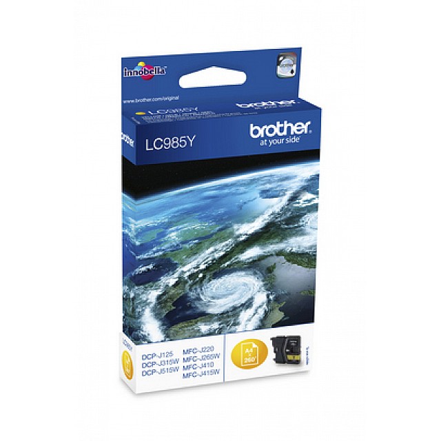 BROTHER LC-985 inktcartridge geel 260 paginas 1-pack blister