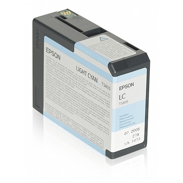 EPSON T5805 inktcartridge licht cyaan standard capacity 80ml