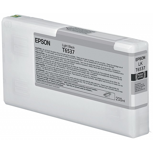 EPSON T6537 inktcartridge licht zwart standard capacity 200m
