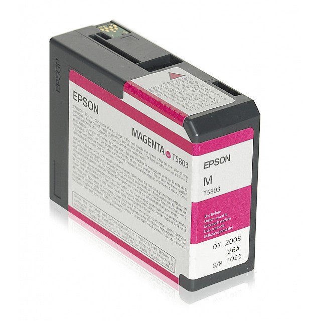 EPSON T5803 inktcartridge foto magenta standard capacity 80m