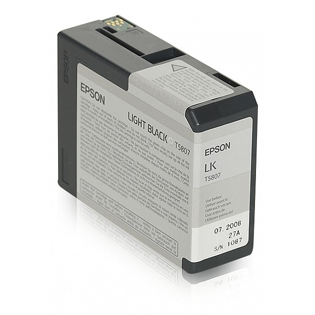 EPSON T5807 inktcartridge foto licht zwart standard capacity